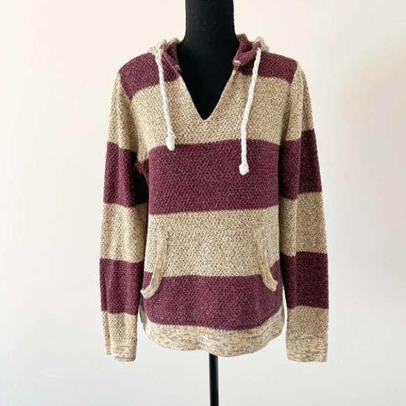 Urban Outfitters Koto Striped  Boho Knitted Hoodie - Picture 1 of 15